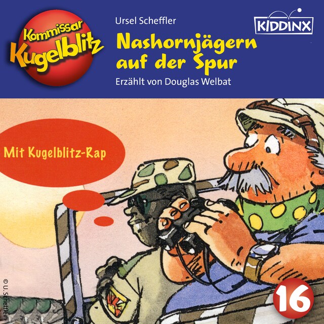 Book cover for Nashornjägern auf der Spur - Kommissar Kugelblitz, Folge 16 (Ungekürzt)