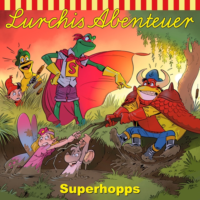 Buchcover für Lurchi's Abenteuer, Ein Fall für Super-Hopps