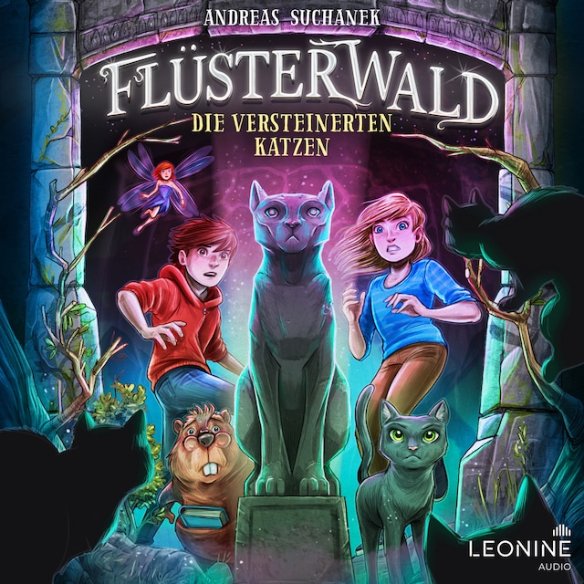 Buchcover für Flüsterwald - Die versteinerten Katzen (Staffel II, Band 2)