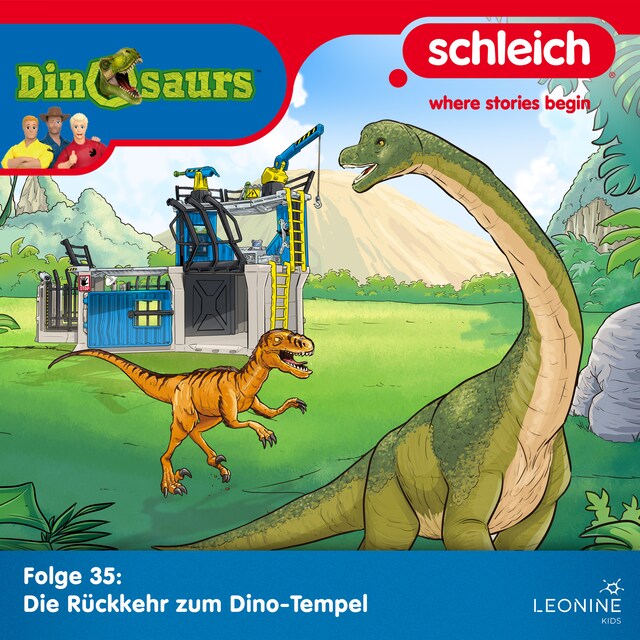 Boekomslag van Folge 35: Die Rückkehr zum Dino-Tempel