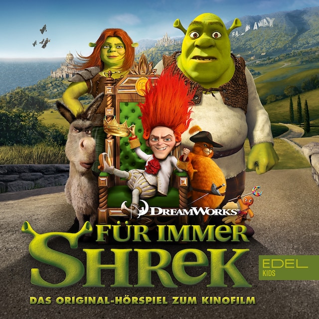 Kirjankansi teokselle Für immer Shrek (Das Original-Hörspiel zum Kinofilm)