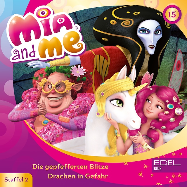 Book cover for Folge 15: Die gepfefferten Blitze / Drachen in Gefahr (Das Original-Hörspiel zur TV-Serie)
