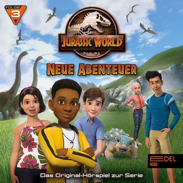 Bokomslag for Folge 3: Eddies Geburtstag / Willkommen in Jurassic World (Das Original-Hörspiel zur TV-Serie)