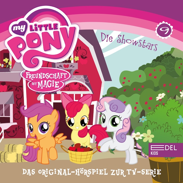 Couverture de livre pour Folge 9: Babysitter Fluttershy / Die Showstars (Das Original-Hörspiel zur TV-Serie)