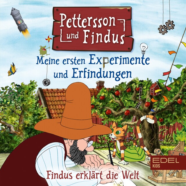 Kirjankansi teokselle Findus erklärt die Welt: Meine ersten Experimente und Erfindungen