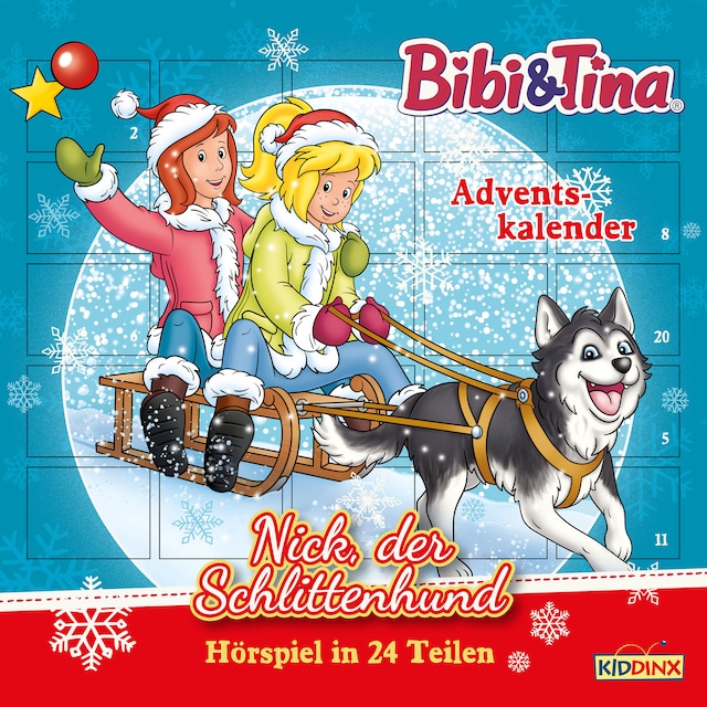 Buchcover für Bibi & Tina, Adventskalender: Nick, der Schlittenhund