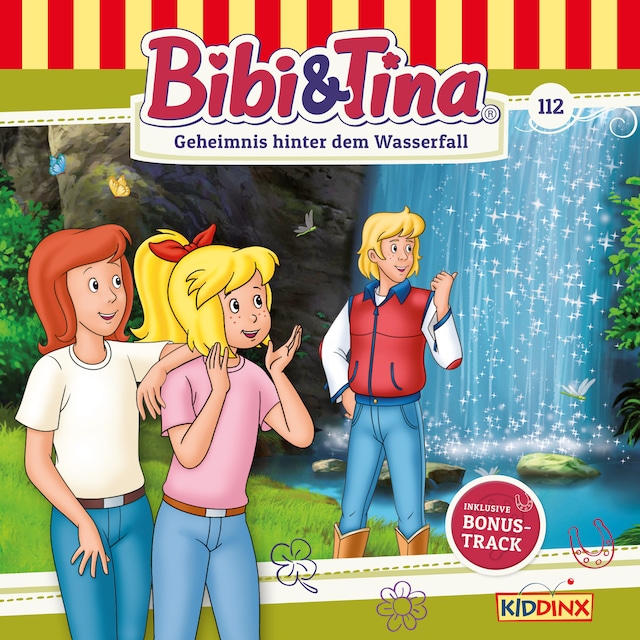 Buchcover für Bibi & Tina, Folge 112: Geheimnis hinter dem Wasserfall