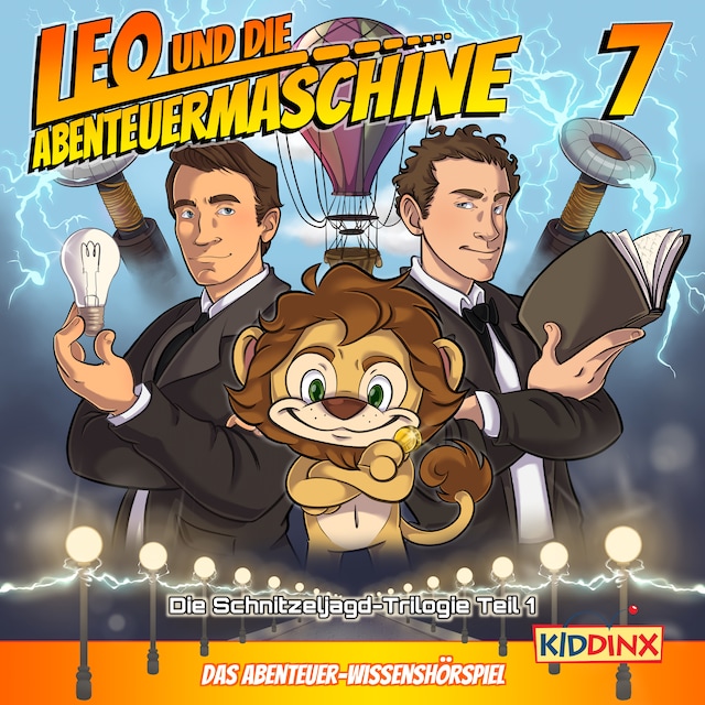 Book cover for Leo und die Abenteuermaschine, Folge 7: Eine Schnitzeljagd durch Raum und Zeit, Teil 1