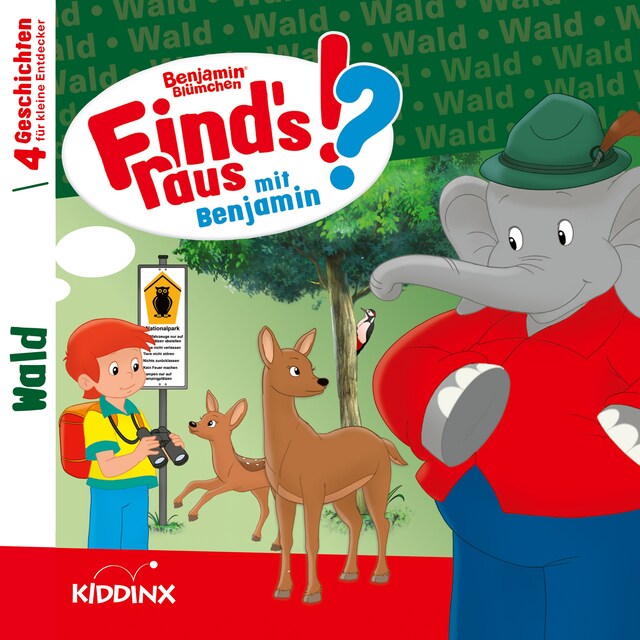 Buchcover für Benjamin Blümchen, Find's raus mit Benjamin, Folge 4: Wald