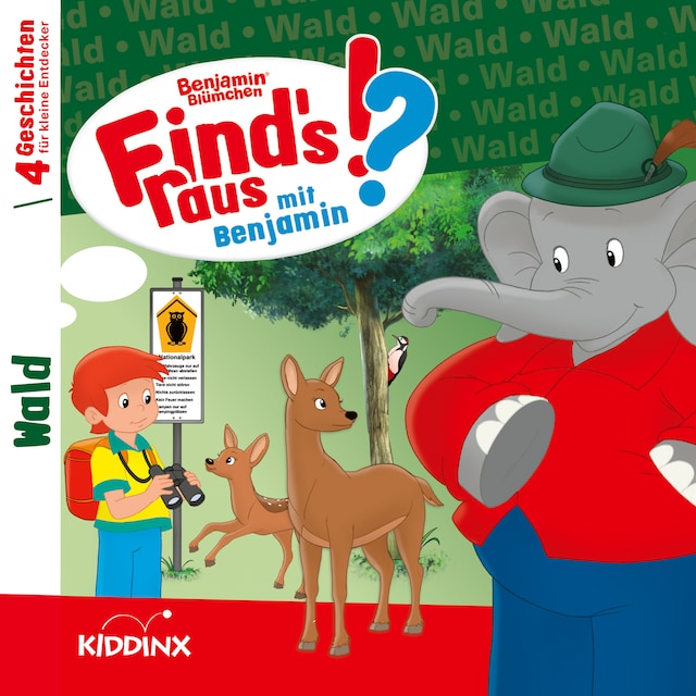 Buchcover für Benjamin Blümchen, Find's raus mit Benjamin, Folge 4: Wald