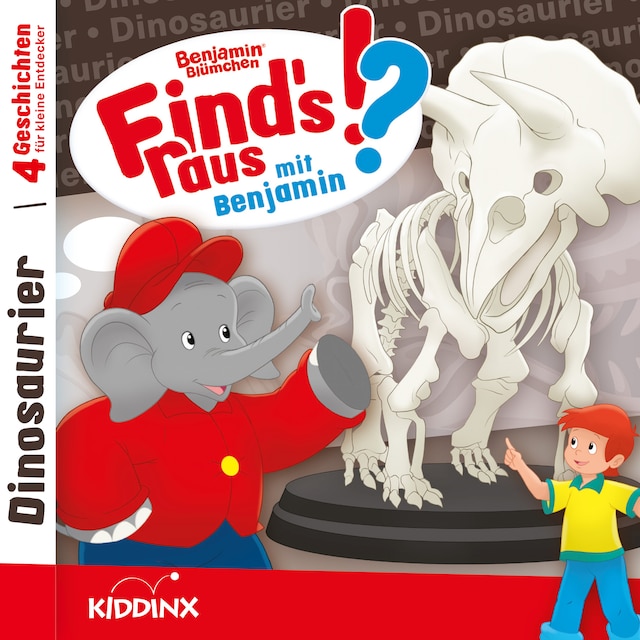 Buchcover für Benjamin Blümchen, Find's raus mit Benjamin, Folge 8: Dinosaurier