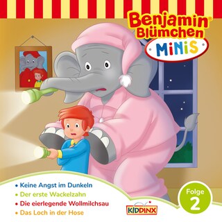 Benjamin Blümchen, Benjamin Minis, Folge 2: Keine Angst im Dunkeln als Hörbuch