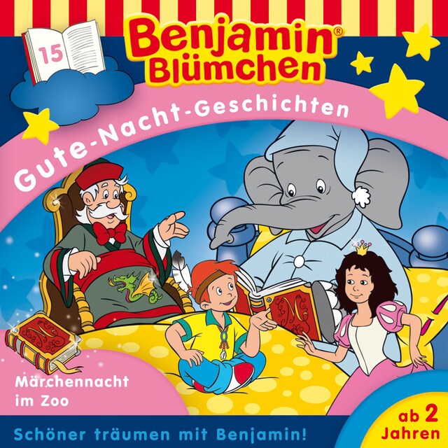 Book cover for Benjamin Blümchen, Gute-Nacht-Geschichten, Folge 15: Die Märchennacht im Zoo