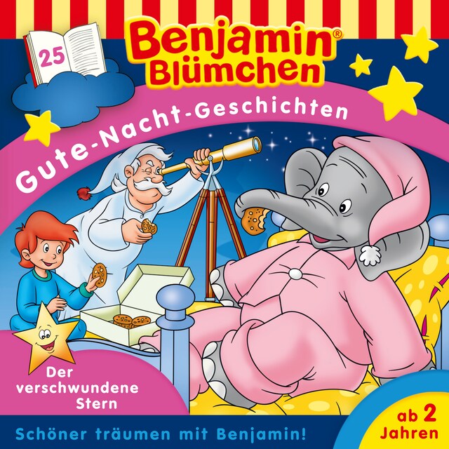 Buchcover für Benjamin Blümchen, Gute-Nacht-Geschichten, Folge 25: Der verschwundene Stern