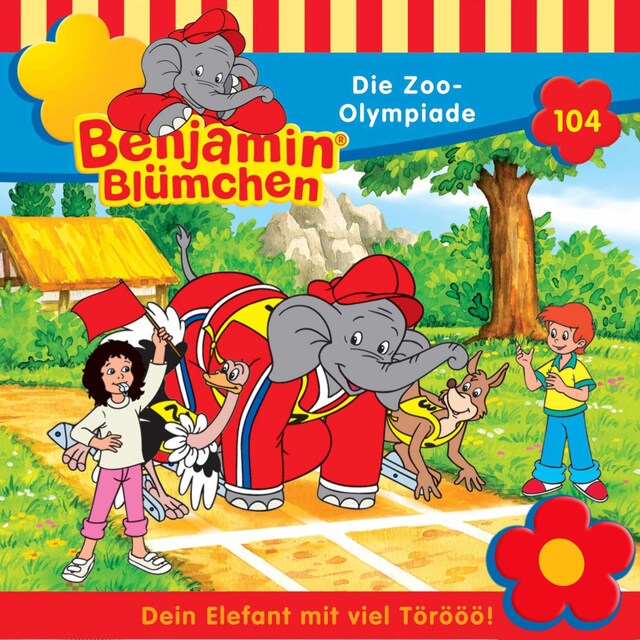 Okładka książki dla Benjamin Blümchen, Folge 104: Die Zoo-Olympiade