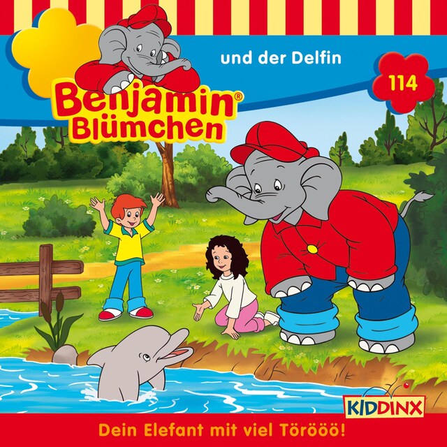 Buchcover für Benjamin Blümchen, Folge 114: Benjamin und der Delfin
