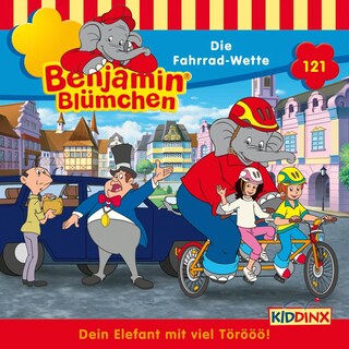 Benjamin Blümchen, Folge 121: Die Fahrrad-Wette als Hörbuch