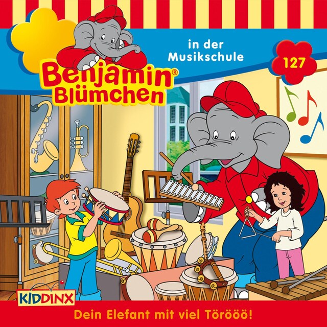 Buchcover für Benjamin Blümchen, Folge 127: Benjamin in der Musikschule