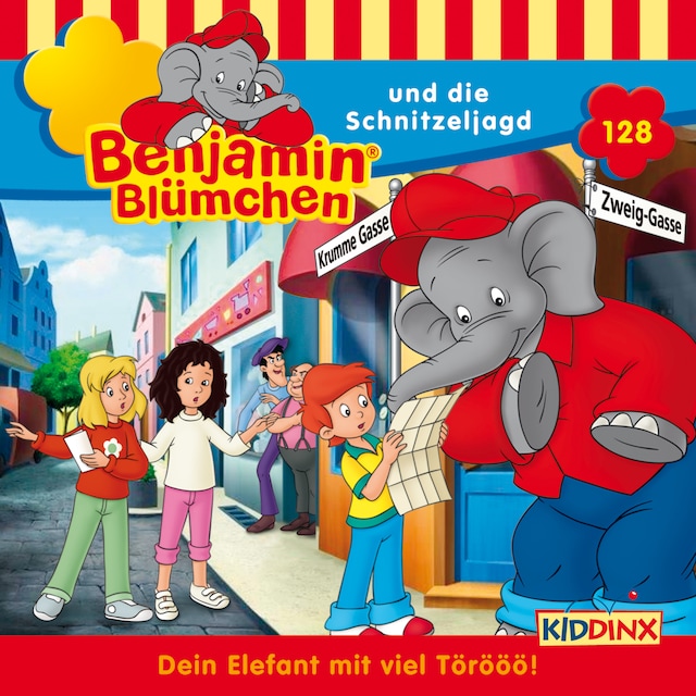 Book cover for Benjamin Blümchen, Folge 128: Benjamin und die Schnitzeljagd