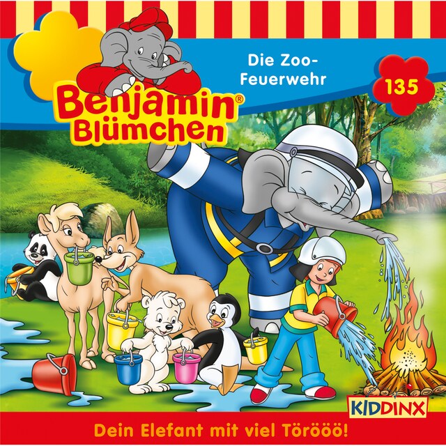 Bokomslag for Benjamin Blümchen, Folge 135: Die Zoo-Feuerwehr