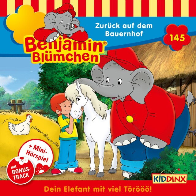 Boekomslag van Benjamin Blümchen, Folge 145: Zurück auf dem Bauernhof