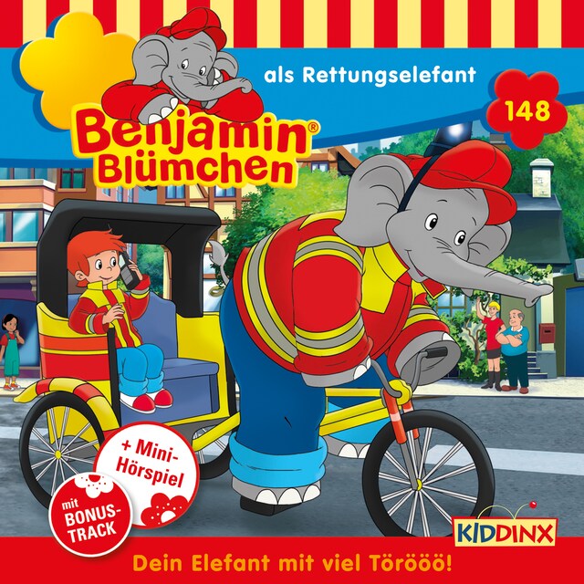 Buchcover für Benjamin Blümchen, Folge 148: Benjamin als Rettungselefant