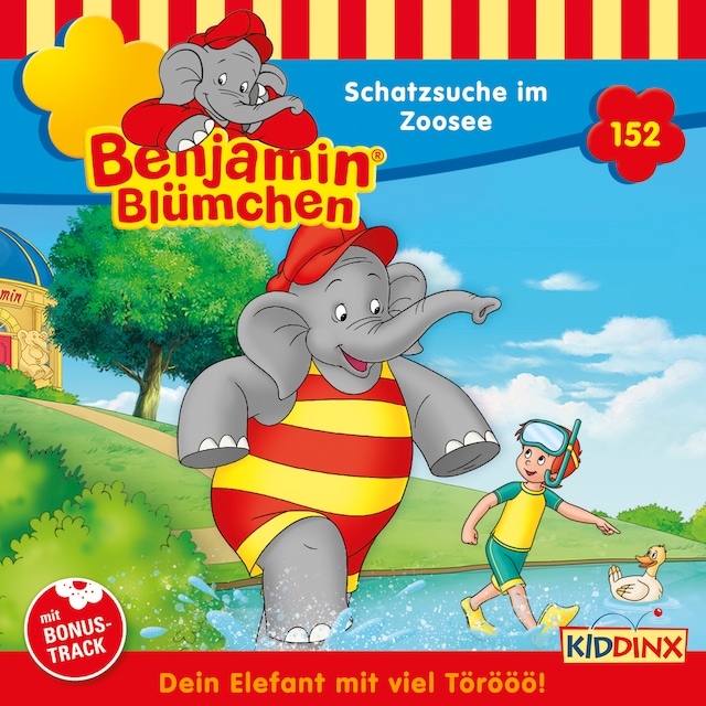 Buchcover für Benjamin Blümchen, Folge 152: Schatzsuche im Zoosee