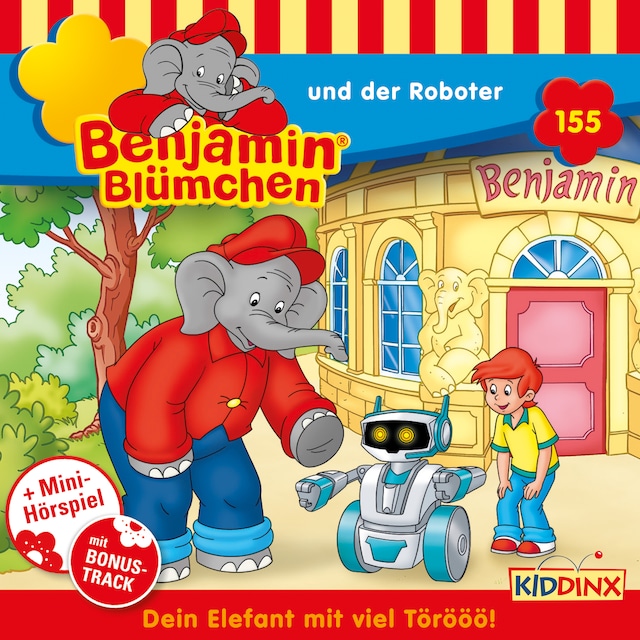 Kirjankansi teokselle Benjamin Blümchen, Folge 155: und der Roboter