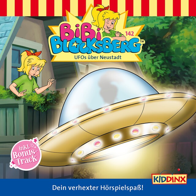 Buchcover für Bibi Blocksberg, Folge 142: UFOs über Neustadt