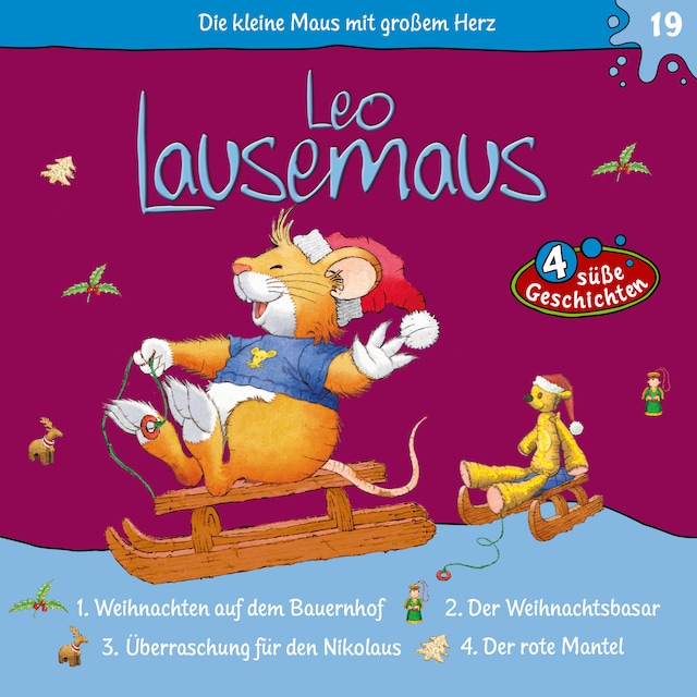 Buchcover für Leo Lausemaus, Folge 19: Weihnachten auf dem Bauernhof