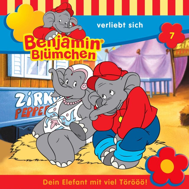 Buchcover für Benjamin Blümchen, Folge 7: Benjamin verliebt sich