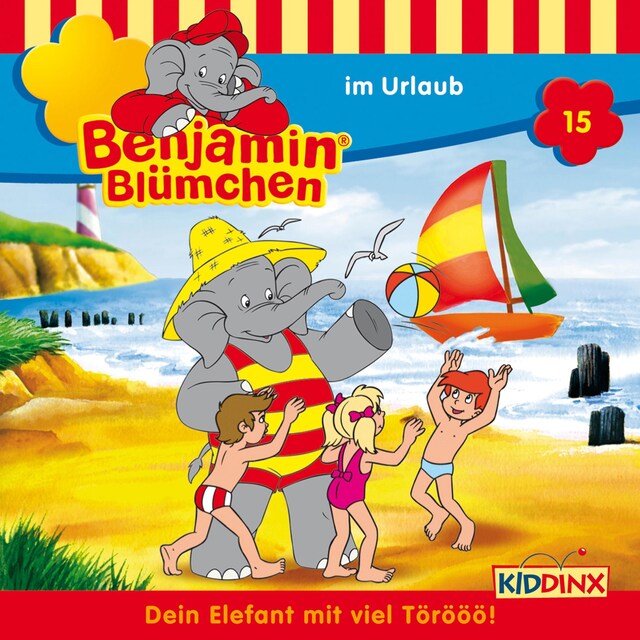 Buchcover für Benjamin Blümchen, Folge 15: Benjamin im Urlaub