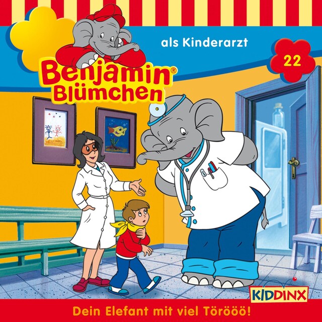 Boekomslag van Benjamin Blümchen, Folge 22: Benjamin als Kinderarzt