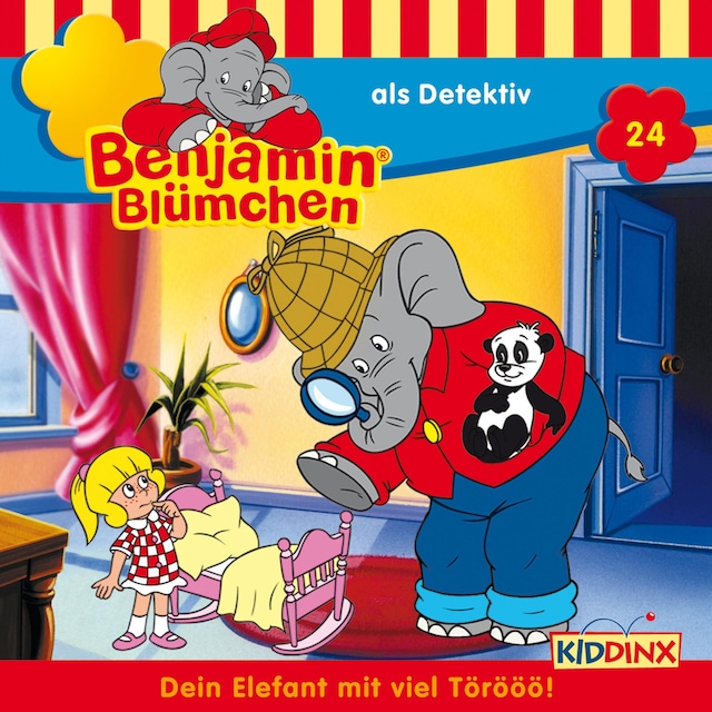 Okładka książki dla Benjamin Blümchen, Folge 24: Benjamin als Detektiv