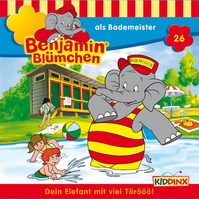 Kirjankansi teokselle Benjamin Blümchen, Folge 26: Benjamin als Bademeister