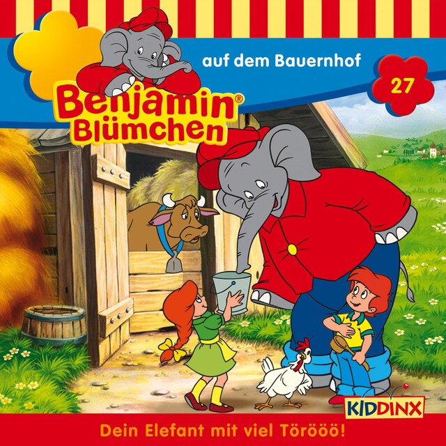 Okładka książki dla Benjamin Blümchen, Folge 27: Benjamin auf dem Bauernhof