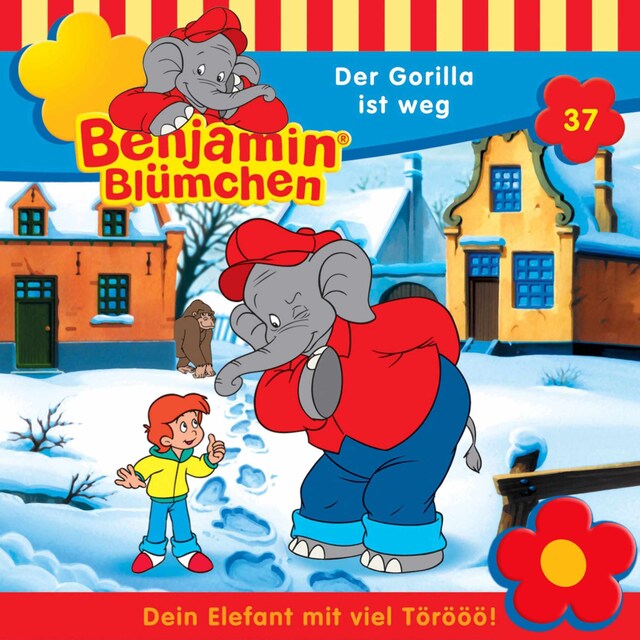 Kirjankansi teokselle Benjamin Blümchen, Folge 37: Der Gorilla ist weg