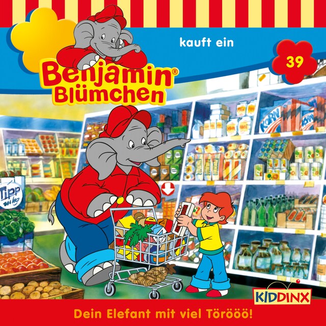 Buchcover für Benjamin Blümchen, Folge 39: Benjamin kauft ein