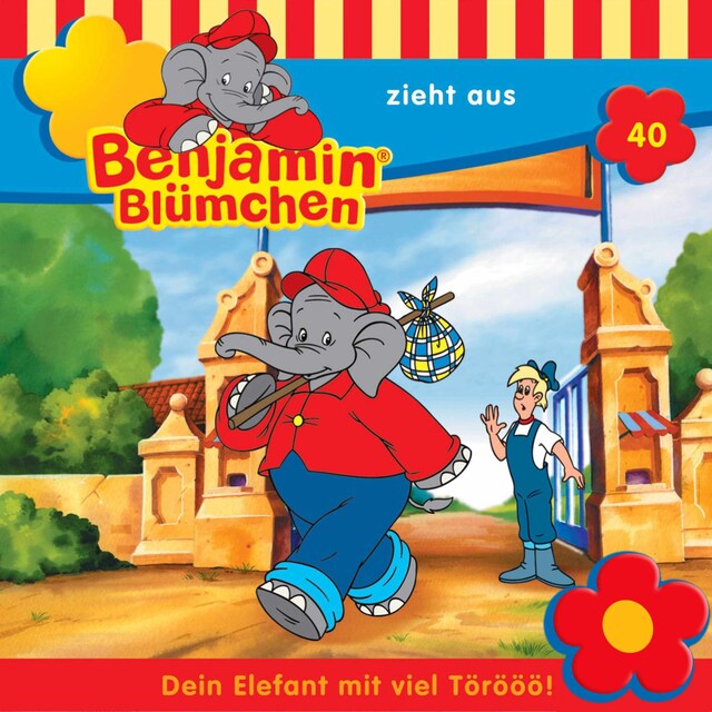 Kirjankansi teokselle Benjamin Blümchen, Folge 40: Benjamin zieht aus