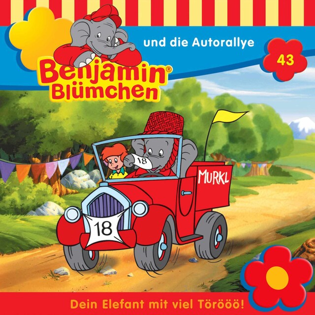 Buchcover für Benjamin Blümchen, Folge 43: Benjamin und die Autorallye