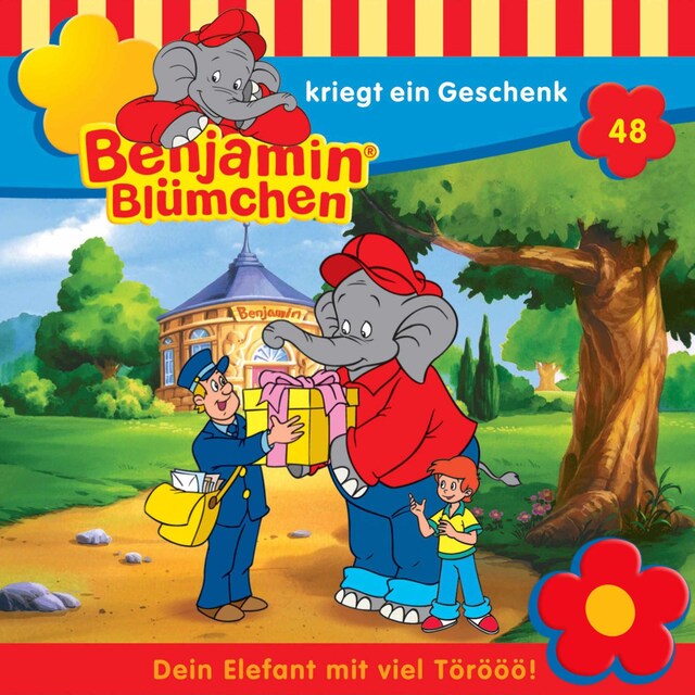 Buchcover für Benjamin Blümchen, Folge 48: Benjamin kriegt ein Geschenk