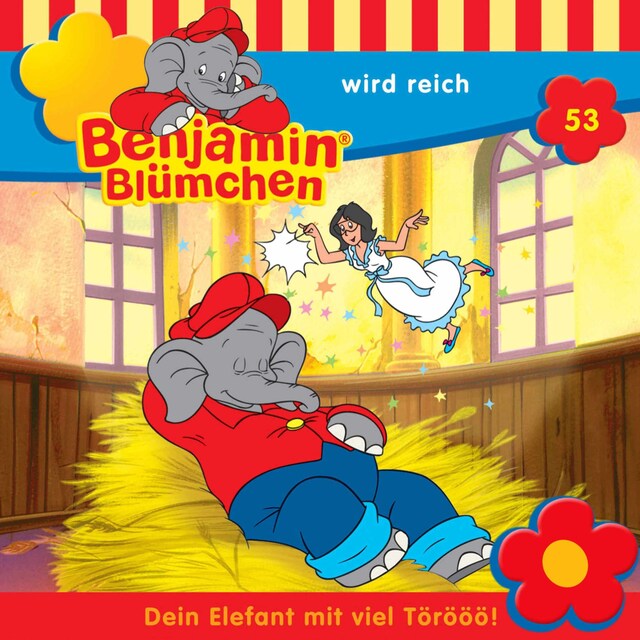 Buchcover für Benjamin Blümchen, Folge 53: Benjamin wird reich