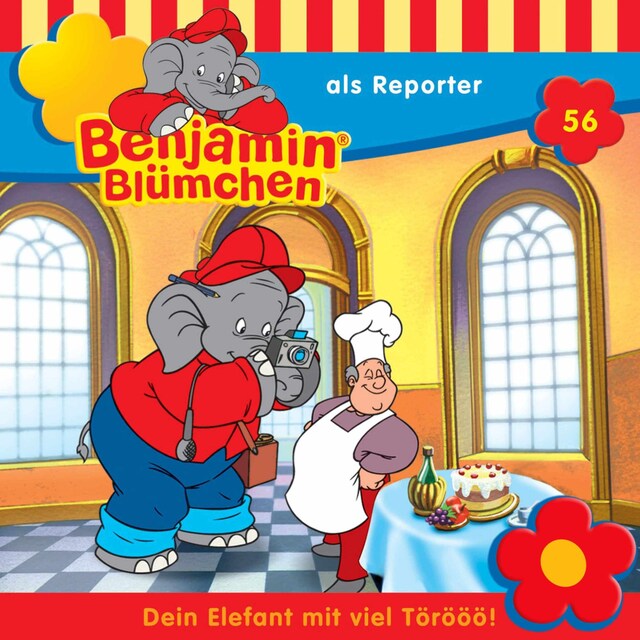 Book cover for Benjamin Blümchen, Folge 56: Benjamin als Reporter