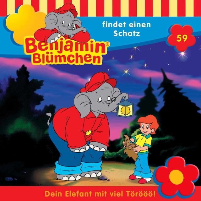Buchcover für Benjamin Blümchen, Folge 59: Benjamin findet einen Schatz