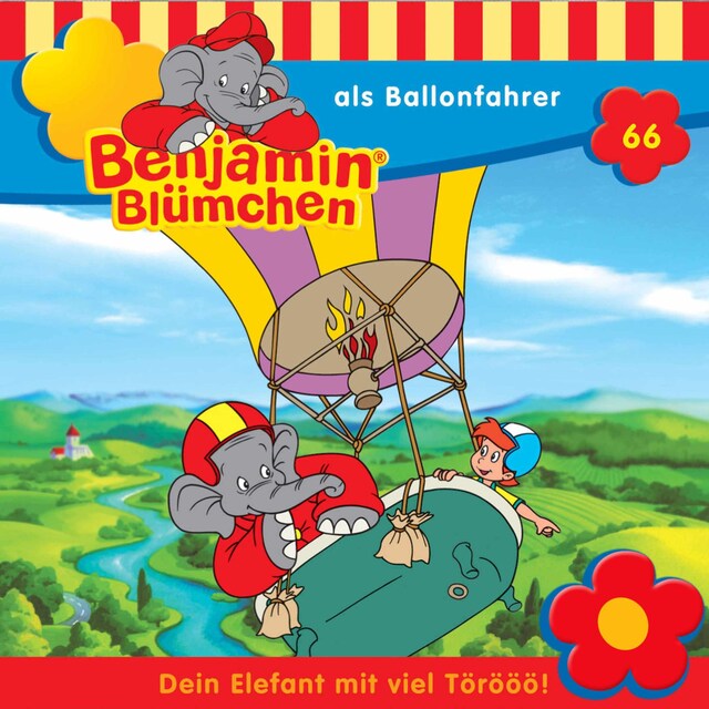 Buchcover für Benjamin Blümchen, Folge 66: Benjamin als Ballonfahrer