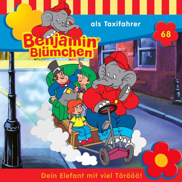 Buchcover für Benjamin Blümchen, Folge 68: Benjamin als Taxifahrer