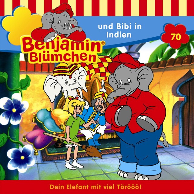 Buchcover für Benjamin Blümchen, Folge 70: Benjamin und Bibi in Indien