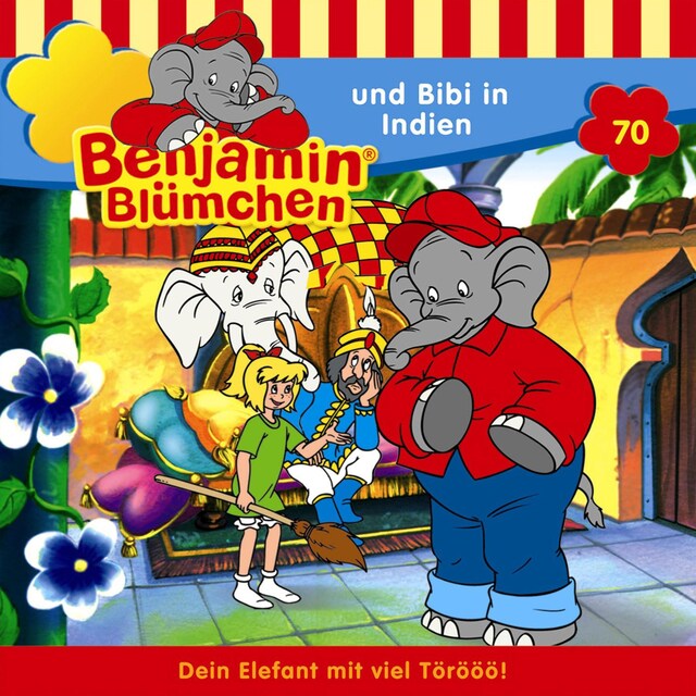 Kirjankansi teokselle Benjamin Blümchen, Folge 70: Benjamin und Bibi in Indien