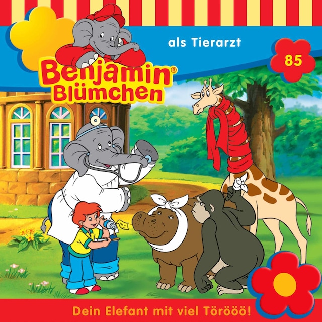Buchcover für Benjamin Blümchen, Folge 85: Benjamin als Tierarzt