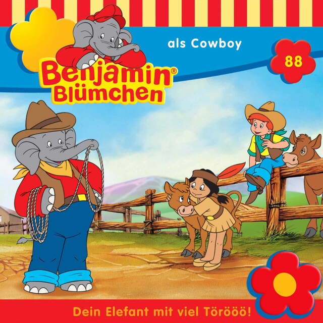 Book cover for Benjamin Blümchen, Folge 88: Benjamin als Cowboy